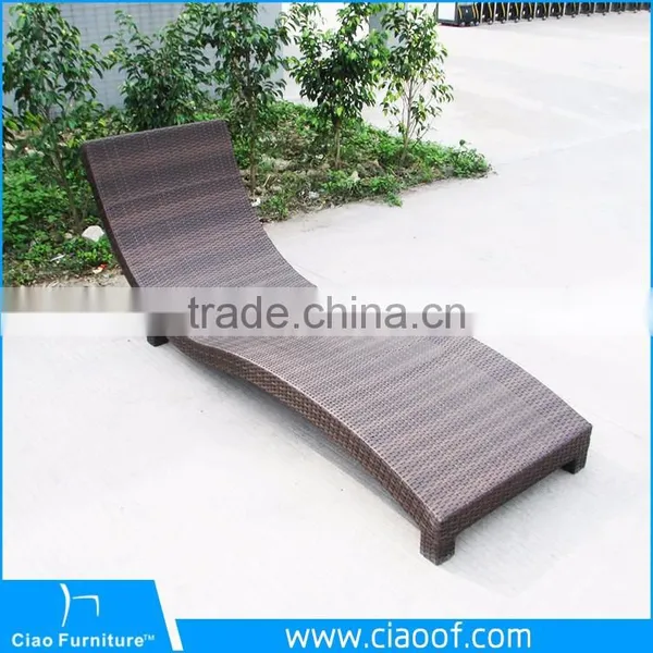 Внешняя вicker rattan складывающаяся солярийная кресло / Кресла для бассейновой террасы / Солярийная кресло photo-4