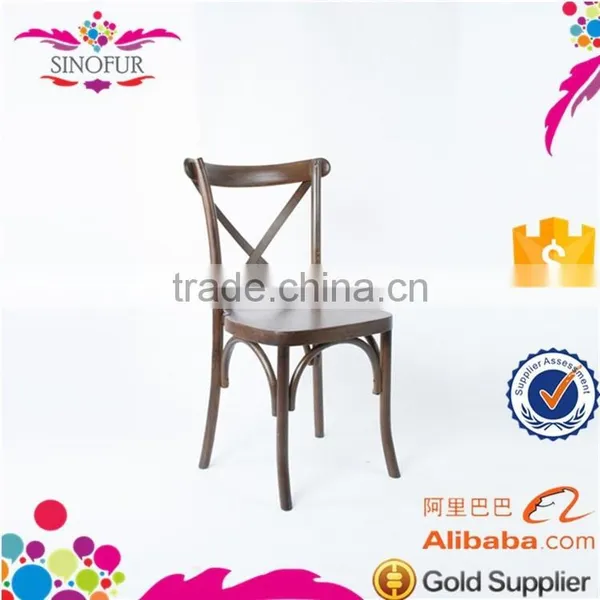 Wholesale Price Wooden Cross Back Dining Chair photo-5