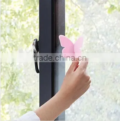 Wholesale Stock Colorful Butterfly Shaped Door And Window Handle 2pcs/pack photo-3