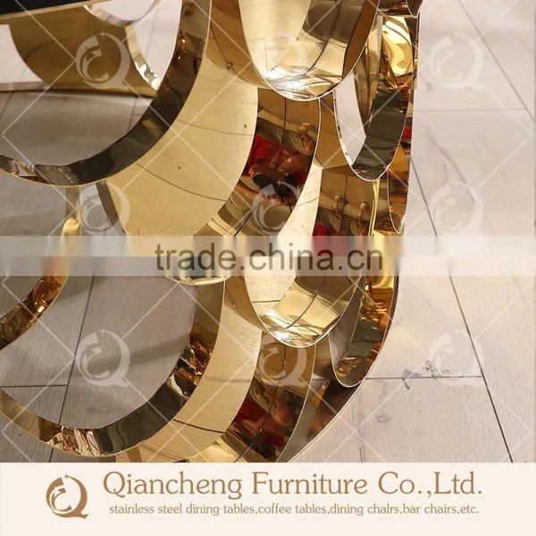 New Design Marble Top Metal Side Table photo-3