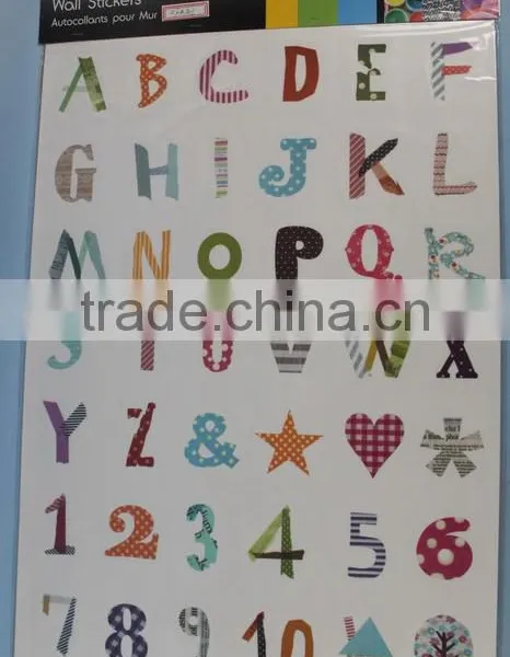 Colorful English Alphabet Wall Stickers