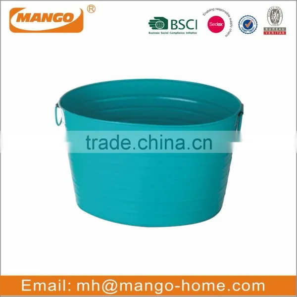 Round Metal Beer Ice Bucket photo-4