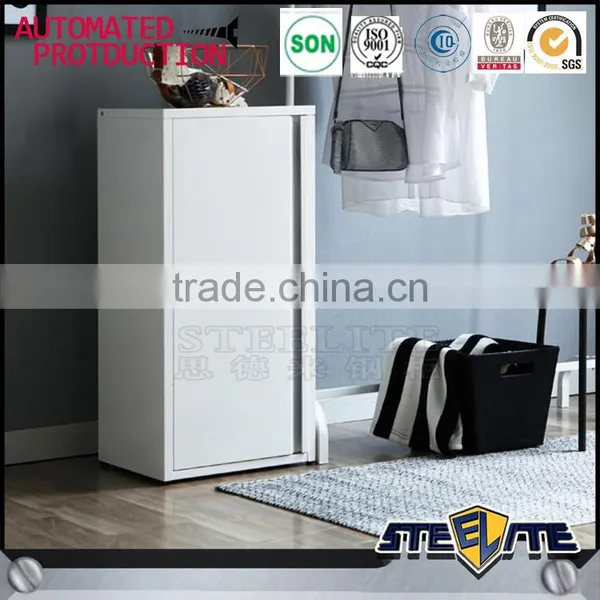 Single Door Steel Clothes Cabinet Design for Home Use photo-2