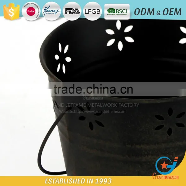 Iron and Zinc Homeware Flower Pots for Outside Decorative Garden Pots photo-6