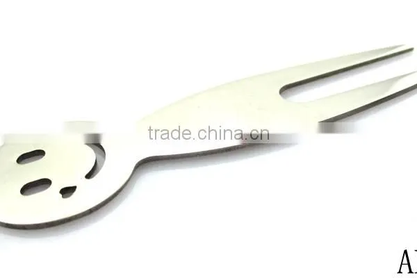 Custom Blanks Steel Metal Smile Face Fruit Fork photo-2