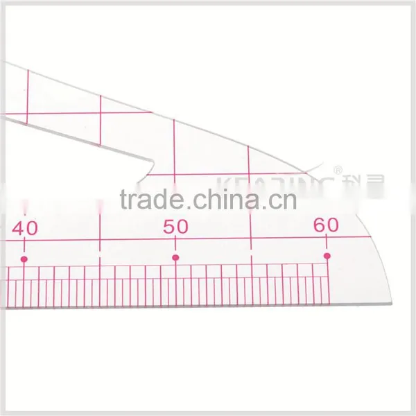 Kearing Transparent Plastic Rulers 1:4 Sandwich Printing Line Scale Rulers for Architect Designer #8514 photo-3