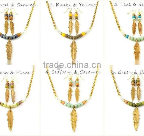 Silver Plated Lovely Fish Family Jewelry Sets Necklace Bracelet Earrings Turquoise Jewelry Sets For Girls photo-5