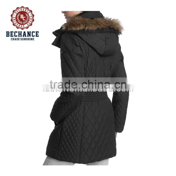 Women Winter Long Padded Jacket With Hood photo-2