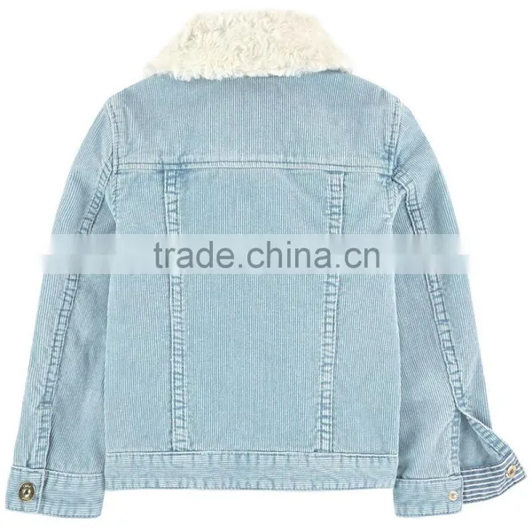 Fashion New Design Bomber Jacket Wholesale Denim Children Winter Jacket photo-2