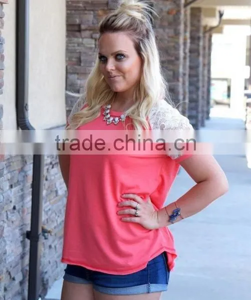 New Design Summer Female Lace Shirt V-neck Sleeveless Chiffon T-shirt photo-2