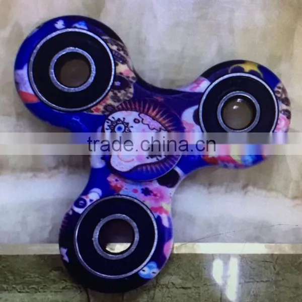 Camouflage Hand Spinner Triangle Finger Gyro Finger Toy Decompression Creative EDC Toys Colorful Spiral photo-4