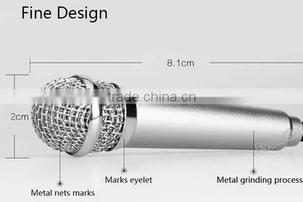 Factory Oem Good Quality Mobile Phone Microphone , Wired Mobile Phone Microphone for Mobile Phone Sing Song photo-4