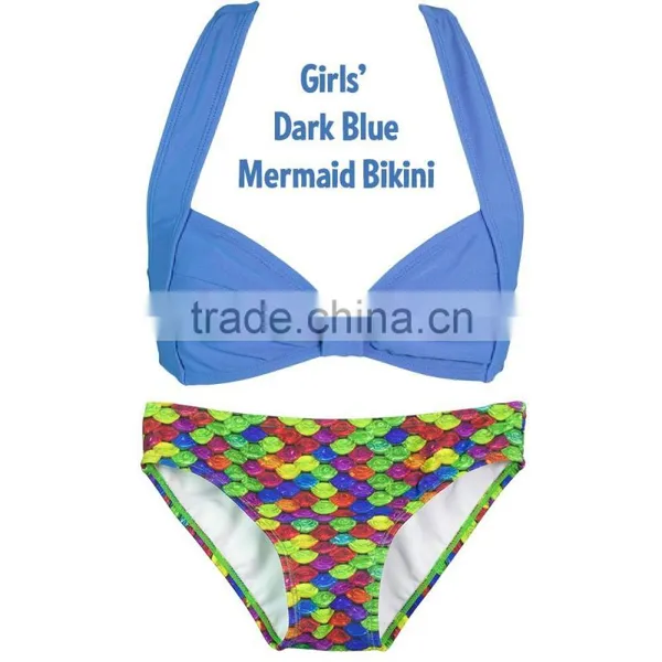 Gilrs' Mermaid Bikini Set photo-2