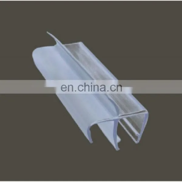 PVC Shower Door Waterproof Seal for the Bottom of 8mm and 10mm Glass Doors