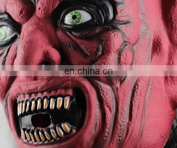 Sheitan Latex Horror Mask With Horns photo-4