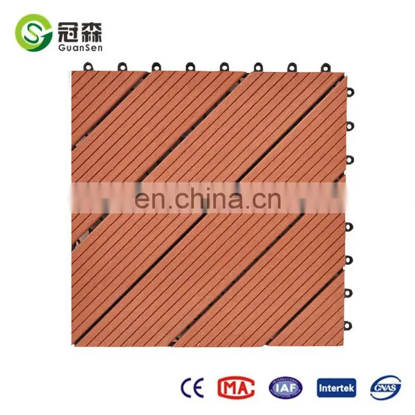 2017 NEW! Outdoor Garden DIY Tiles Wood Plastic Composite Deck