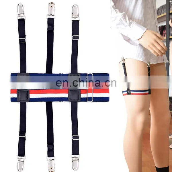 Lastest Design Factory Hot Sale Fashion Suspenders Garters Shirt Garters Mens Shirt Stays photo-5