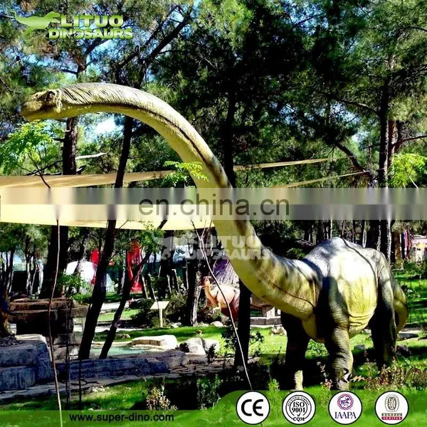 Long Neck Moving Animatronic Dinosaur Robot For Exhibition photo-6