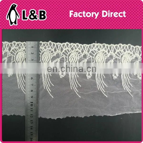 Wholesale New Design Embroidery Cotton Chemical Tulle Lace photo-2
