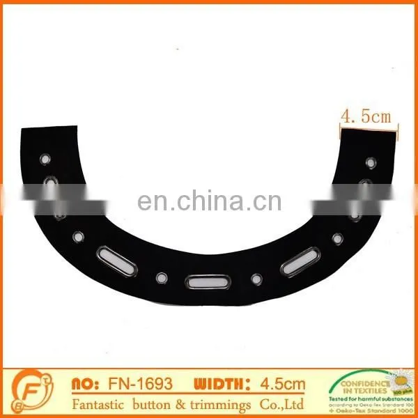 Fashion Design Black Color pu Leather Collar for Garment photo-2