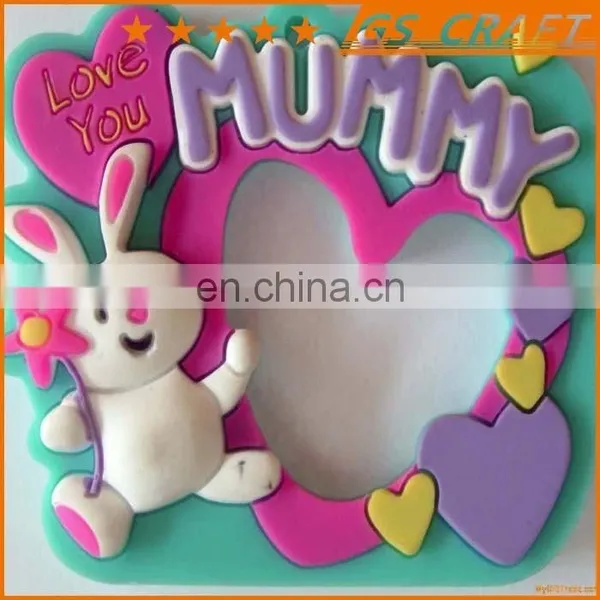 Mini Heart Shaped Rubber Photo Frame Ornate With With Fancy Decorative Border/rubber Photo Frame photo-2