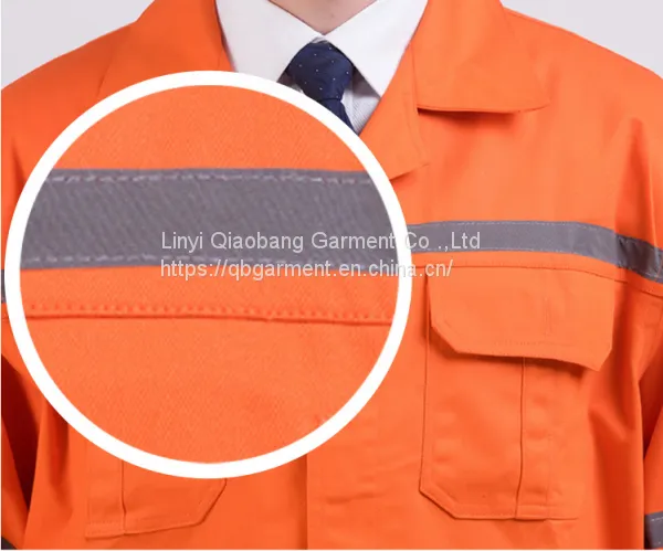 Custom High Visibility Blue Safety Working Clothes Reflective Stripe Overall Workwear Oil Field Coverall photo-4