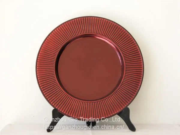 Plastic Charger Plate,christmas Decoration Plate Charger Plate Made in China YF-60056 photo-3