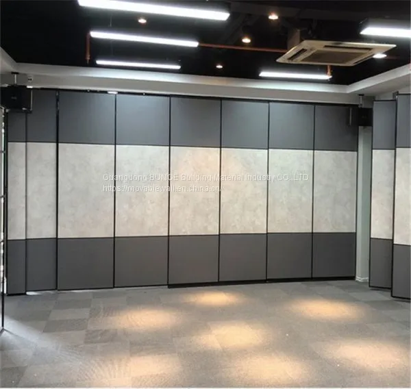 Melamine Finish Auditorium Folding Partition Walls Doors For School Hotel photo-3