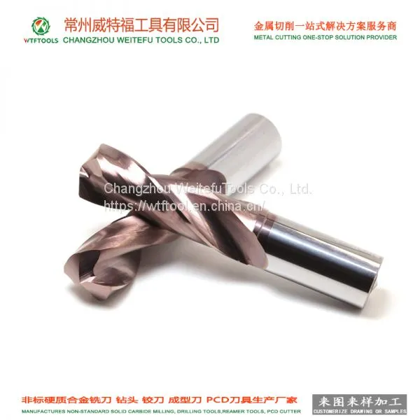 WTFTOOLS Customized Diam 4~5 Solid Tungsten Carbide Twist Drill Bit photo-2