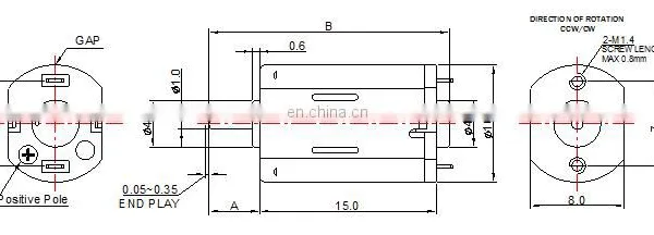 10mm 3.0V Micro dc Motor FF-M20 photo-2