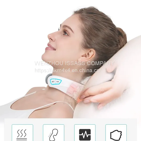2020 Hot Selling Best Rechargeable Wireless Electric Pain Relief Neck Massager photo-4