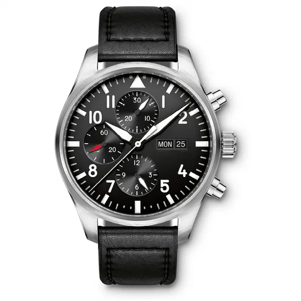 Stainless Steel Case Fashion Multi-function Watches Man Quartz Chronograph Watch photo-2