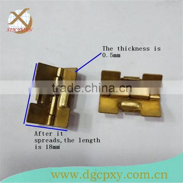 0.5*19*18mm Brass Special Decorative Metal Concealed Hinge for Cigar Box,jewery Box photo-2