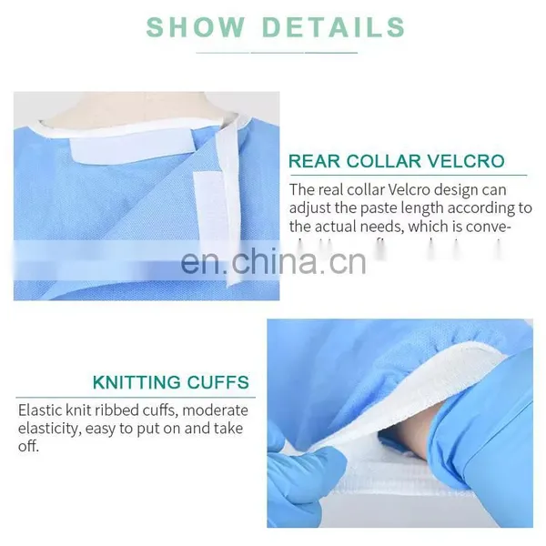 Standard Hospital SMS Surgical Gown Medical Disposable Waterproof Gown Sterile photo-4
