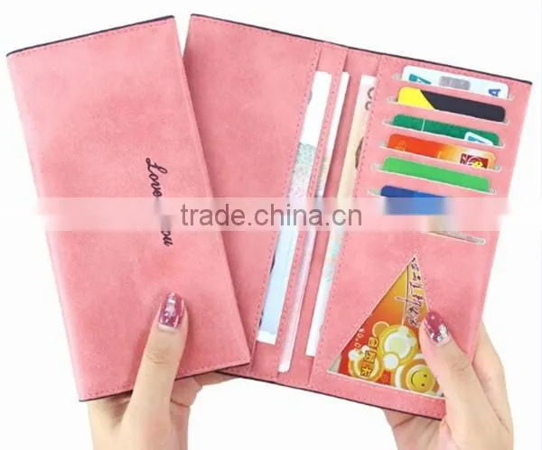 Pu Wallet With Frosted Surface