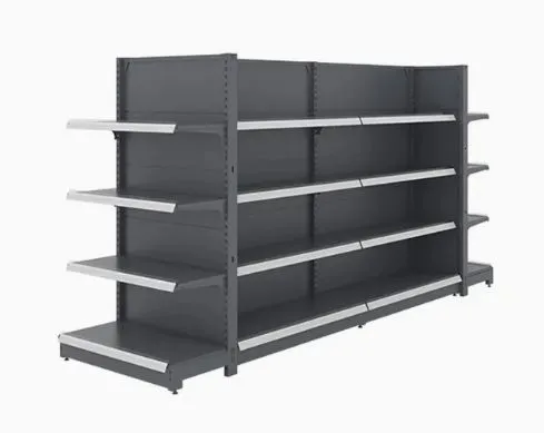 Convenience Store Design Perforated Adjustable Display Stand Shelves photo-4