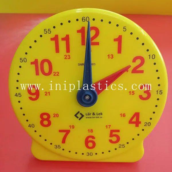 we Produce 5 Inches Plastic Clocks ABS Plastic Diameter 5 Inches Two Pins Geared Movement Support Backside Custom Logo Printed Available photo-2