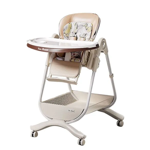 Multifunctional Baby Dining Table and Chair Baby Feeding High Chair With Rocking Function for 6 Months - 4 Years Old Children
