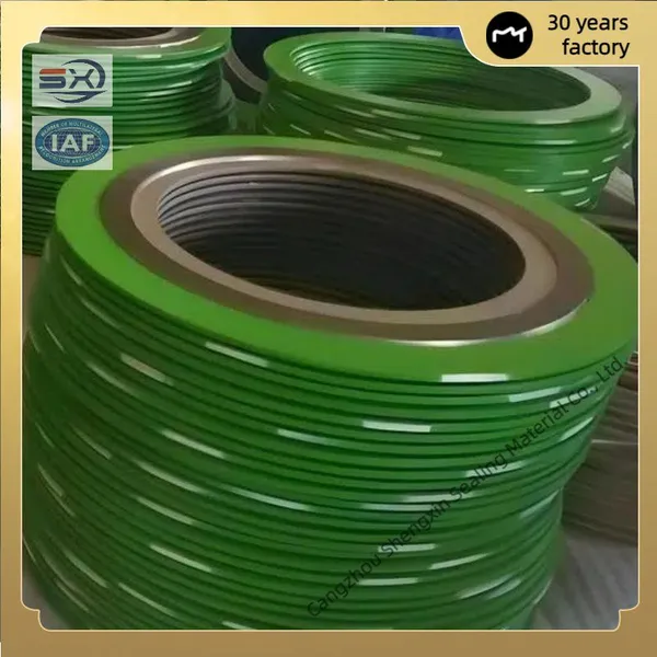 These SS304 Metal-Graphite Spiral-Wound Gaskets, Compliant With 6A Standards, Feature Robust Inner and Outer Rings photo-4