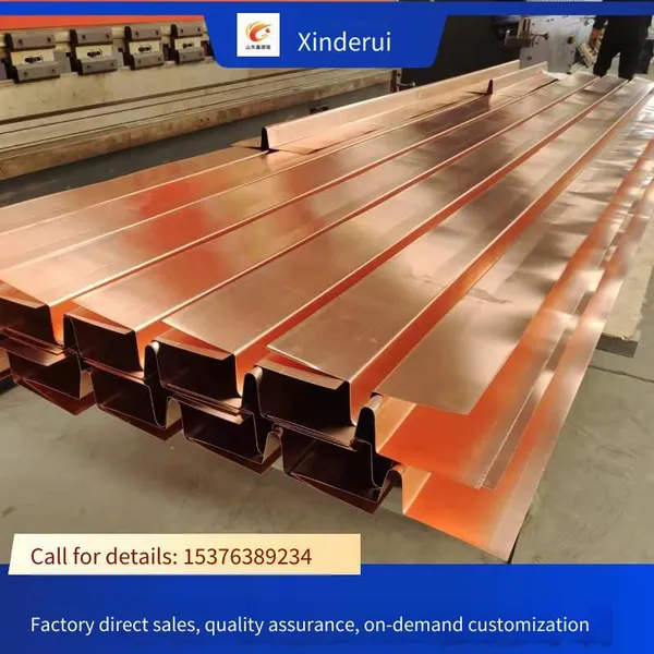 Purple Copper Water Stop Sheet, Water Stop Copper Material for Water Conservancy and Civil Engineering, Uv-shaped Water Stop Copper Sheet for Tunnel and Bridge Engineering photo-4