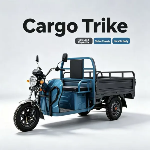 Factory Direct Electric Three Wheeler Cargo Passenger Dual Use Low Noise Stable Driving Electric Tricycle With 12 Months Warranty photo-5