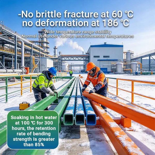Profilés pultrudés en PRFV résistants aux eaux usées, sections structurelles en fibre de verre anti-moisissure pour station d'épuration des eaux usées