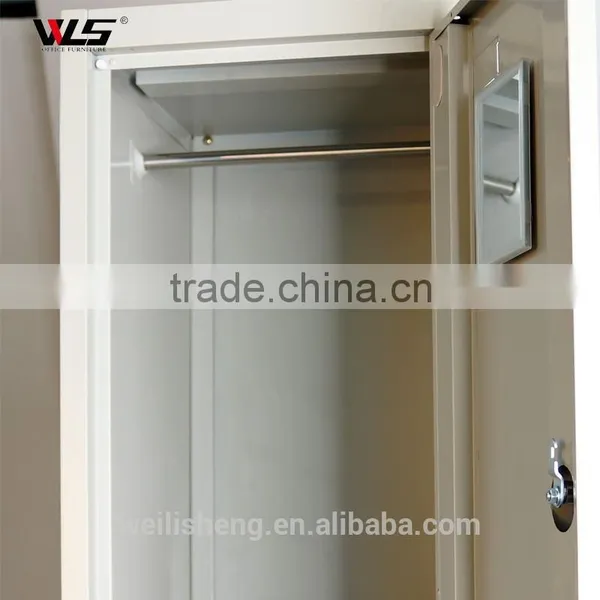 2 Door Office Simple Employee Storage Clothing Locker Cabinet photo-3