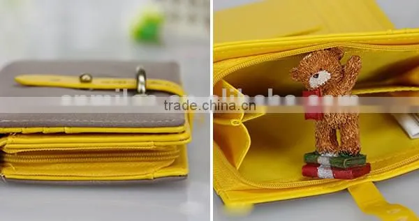 PU Leather Designer Short Women Wallet photo-3