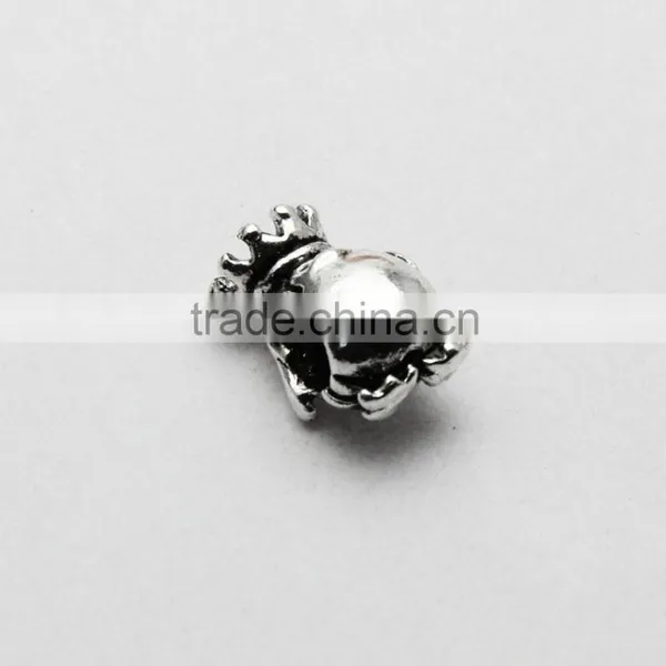 Wholesale Diy Anti-Silver Crown Penguin Shape Large Hole Metal Beads for Bracelets and Necklaces photo-4