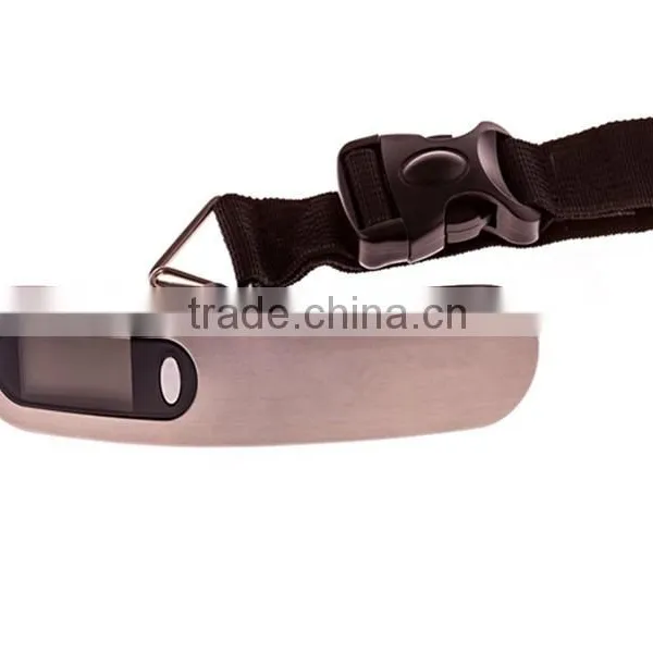 50kg LCD Blue Backlight Digital Weighing Luggage Hanging Scale With Belt photo-4