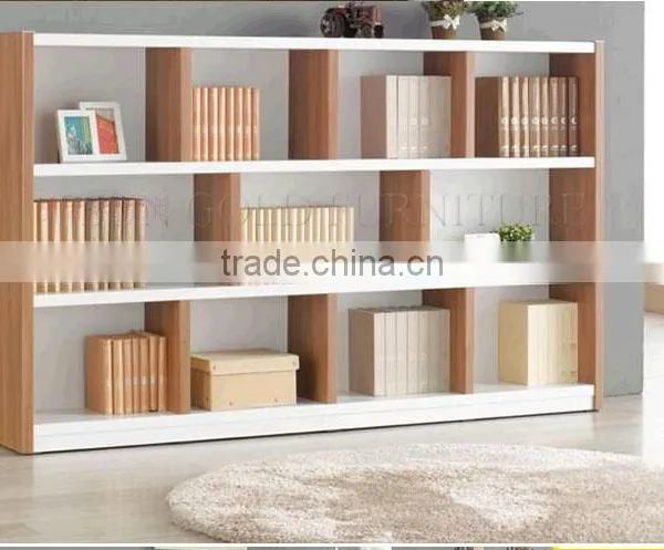 Modern Bookcase Designs Wooden Bookshelves Book Display Rack (SZ-FCB385) photo-4