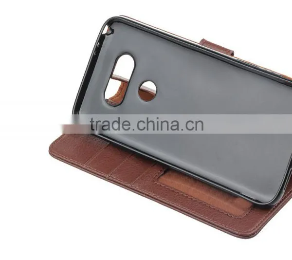 MMT Litchi Grain Wallet Leather Flip Case for LG G5 Photo Frame Holder Leather Case With Card Slot for LG G5 photo-5