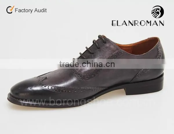 Business Men Wingtip Shoes Classical Brogue Shoes Men photo-2
