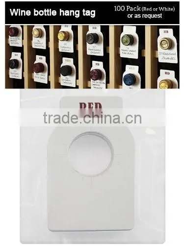 Factory Custom Printed Hang Tag Wine Bottle Neck Tag photo-6